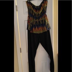 Plus Size Print Jumpsuit 3x